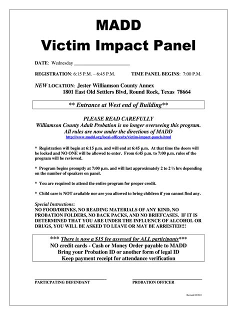 pa do you get drug tested for victim impact panel|victim impact statement pa.